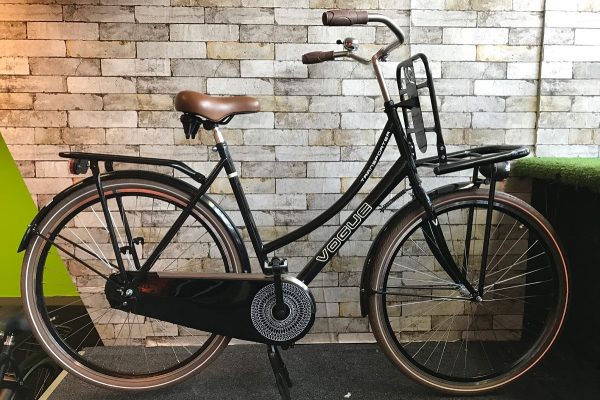 Vogue transporter transportfiets 28 inch zwart (glans)