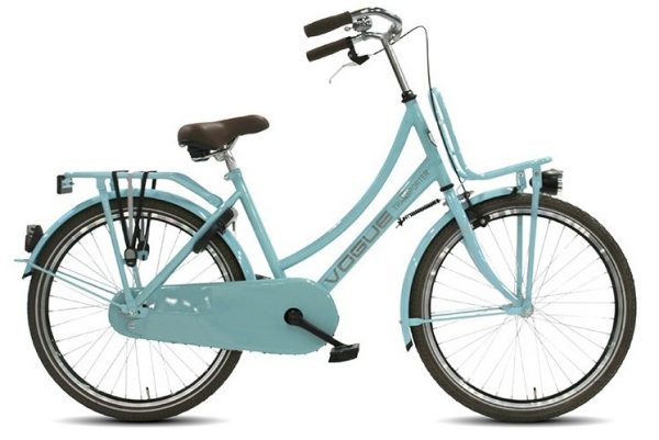 Transportfiets Vogue Transporter Meisjesfiets 24 inch mint blauw