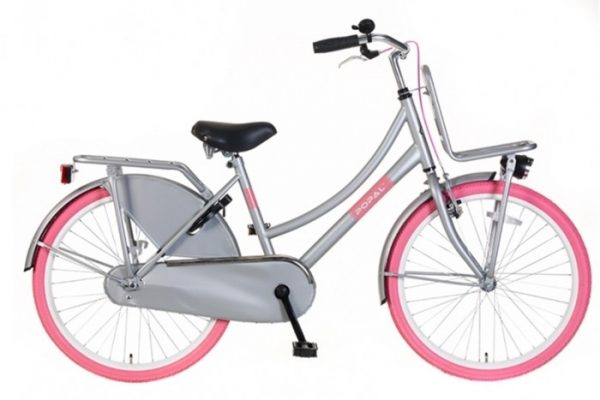 Popal Urban Basic Grijs Roze Transportfiets