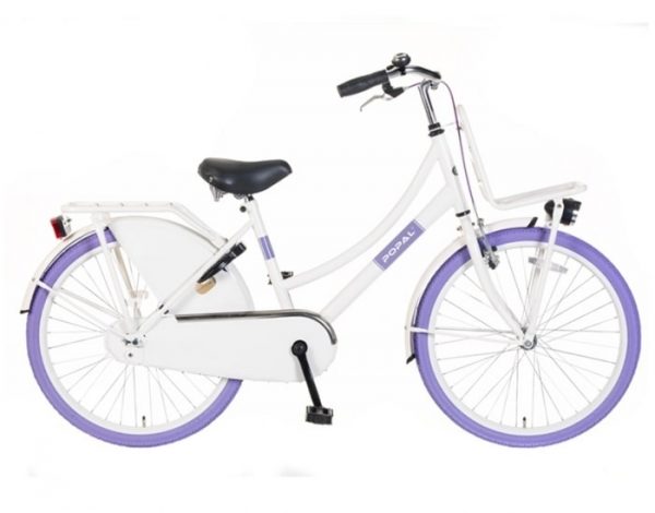 Popal Urban Basic Wit Paars Transportfiets
