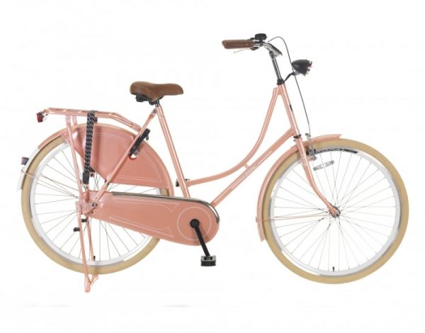Popal omafiets 28 inch Zalm Roze