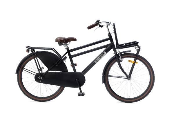 Popal Daily Dutch Basic Jongensfiets 26 inch Transportfietsfiets mat-zwart
