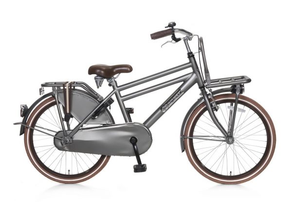 popal daily dutch basic jongens transportfiets 22 inch grijs
