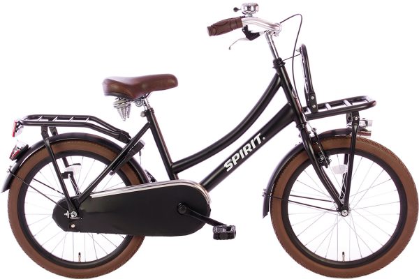 spirit-cargo-mat-zwart-20 inch meisjesfiets