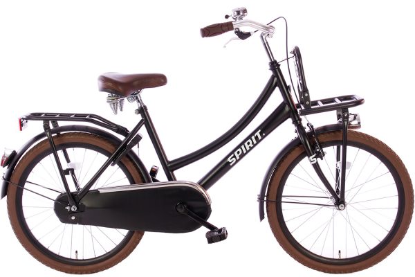 spirit-cargo-mat-zwart-22 inch meisjesfiets
