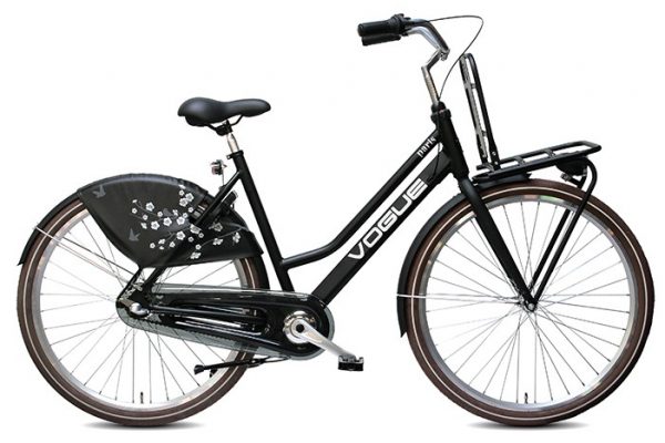 Vogue paris dames transportfiets zwart