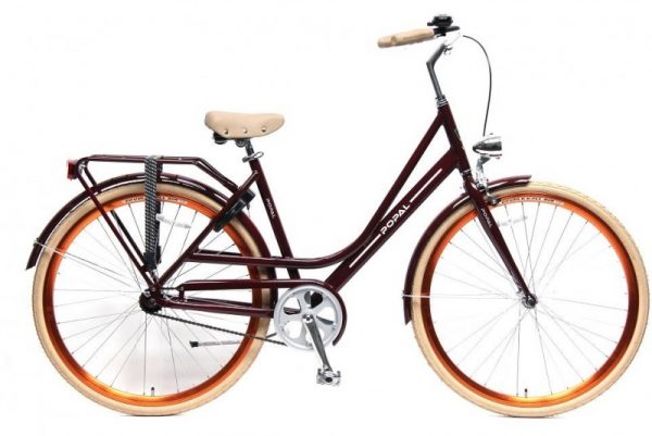 popal elize Damesfiets Rood (bordeaux)