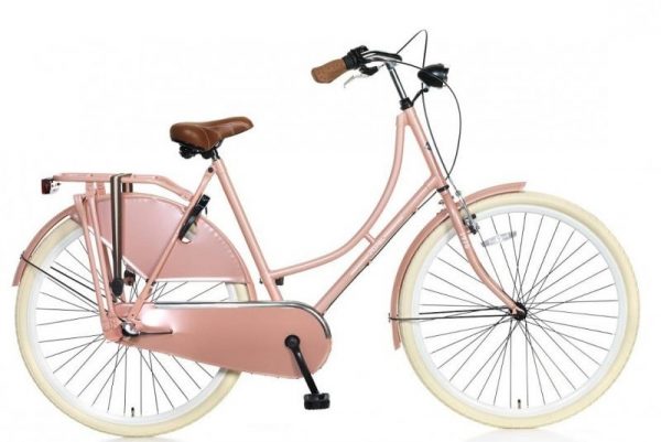 popal omafiets n3 28 inch 57cm kristal roze