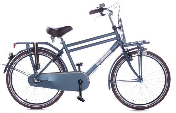Static Cargo 24 inch N3 Jongens transportfiets mat-Blauw