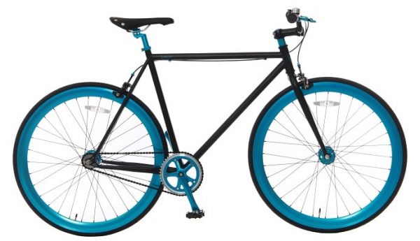 Vogue Loco Fixed Gear 28 inch Mat-zwart Blue