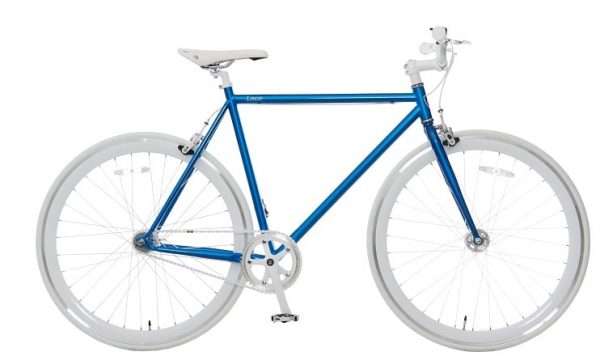 Vogue Loco Fixed Gear 28 inch Blue White