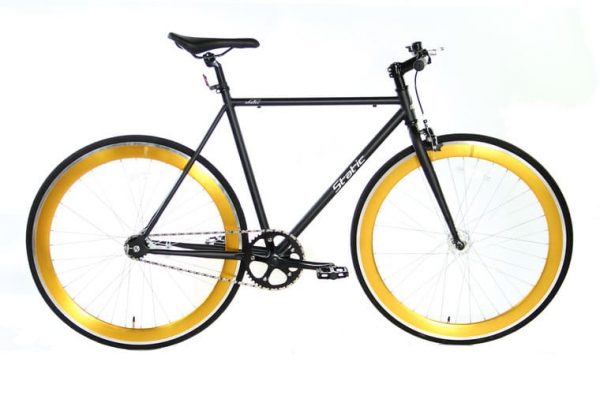 Static Fixed Gear 28 inch 57cm Mat-zwart Goud2