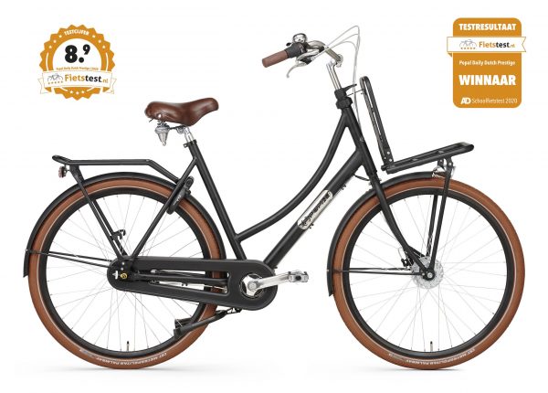 Popal Daily Dutch Royal N3 Heren Transportfiets Mat Zwart