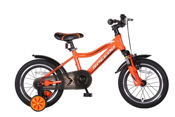 Speedo-16-inch-jongensfiets-Alu-frame-OranjeZwart