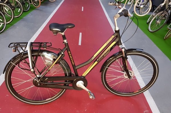 Vogue status damesfiets zwart oranje