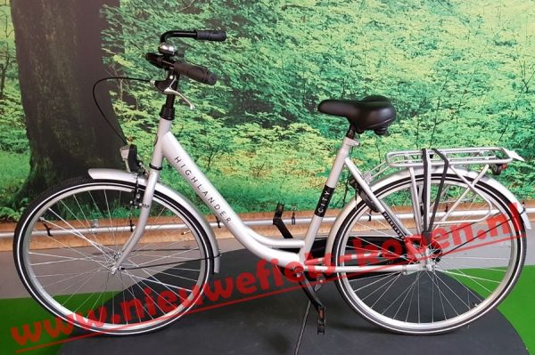 highlander city damesfiets grijs 2