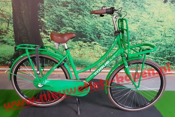 vogue elite dames transportfiets groen