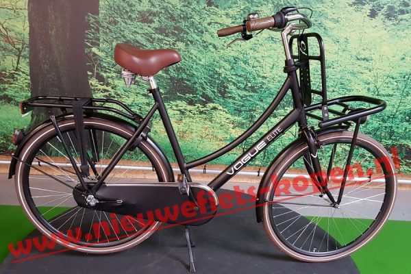 vogue elite dames transportfiets mat zwart 2