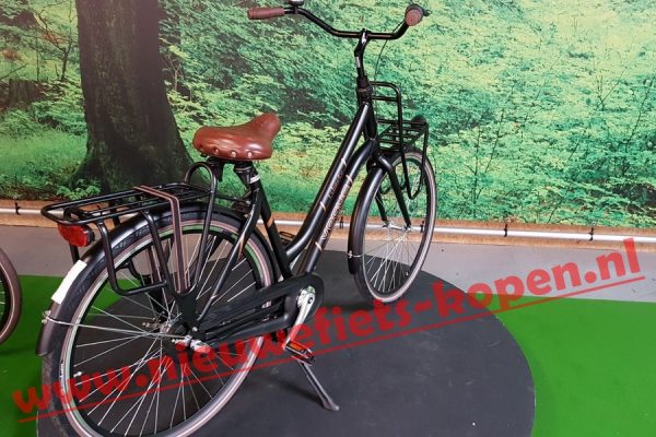 vogue liberty dames transportfiets Mat zwart
