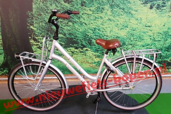vogue liberty dames transportfiets zilver grijs 2