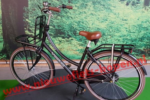 vogue transporter plus dames transportfiets mat zwart 5