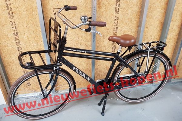 vogue transporter plus heren transportfiets mat zwart 2