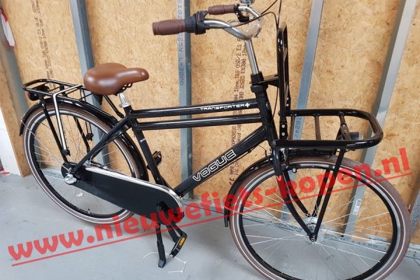 vogue transporter plus heren transportfiets mat zwart