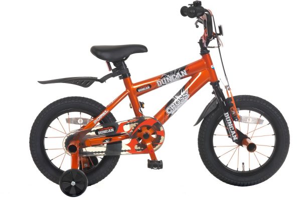 Popal duncan 14 inch jongensfiets oranje