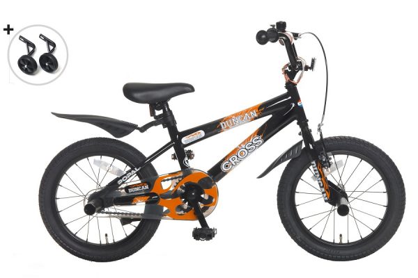 Popal duncan 16 inch jongensfiets zwart