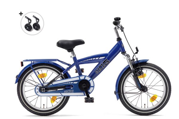Popal kicks 16 inch jongensfiets blauw