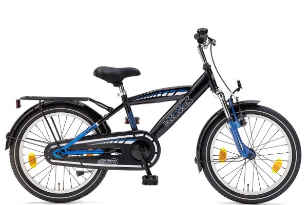 Popal kicks 18 inch jongensfiets zwart