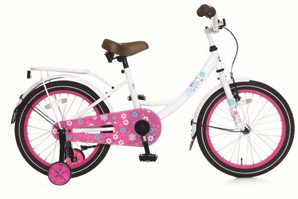 popal Benthe 18 inch meisjesfiets wit