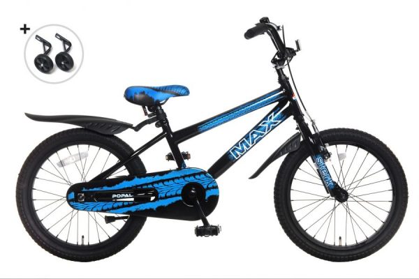 popal Max jongensfiets 18 inch blauw