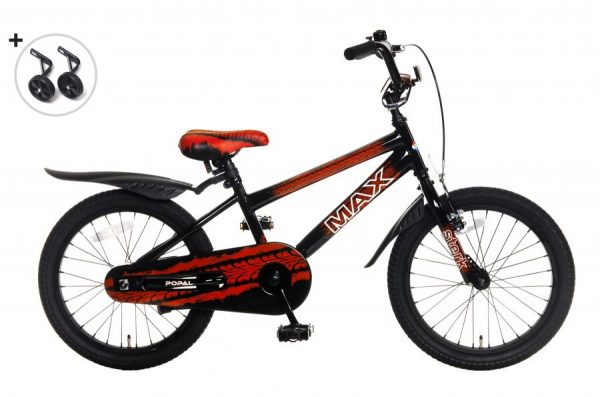 popal Max jongensfiets 18 inch rood