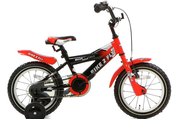 popal bike 2 fly jongensfiets 14 inch rood