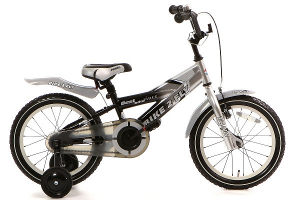 popal bike 2 fly jongensfiets 16 inch zwart