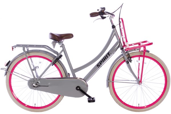 spirit-cargo-N3-grijs-roze-26 inch meisjesfiets