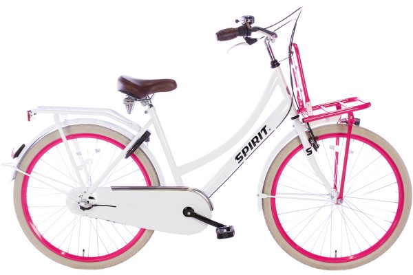 spirit-cargo-N3-wit-roze-26 inch meisjesfiets