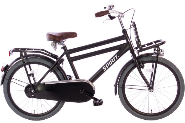 spirit-cargo-jongensfiets-mat-zwart-22-inch