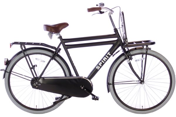 spirit-cargo-mat-zwart-28 inch herenfiets