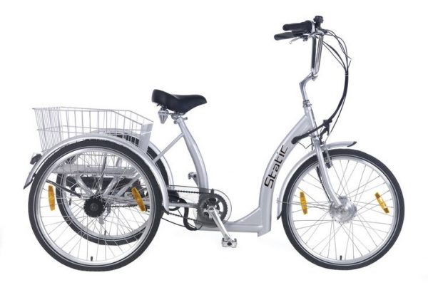 static elektrische driewieler 7 speed grijs