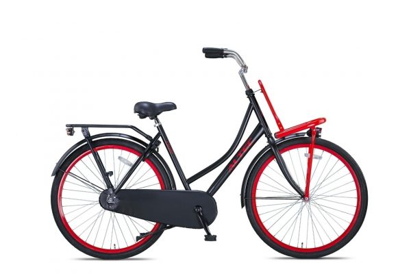 Altec-Classic-28inch-Transportfiets-ZwartRood-Nieuw