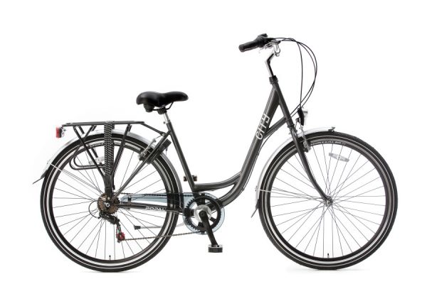 popal city 6 sp damesfiets grijs