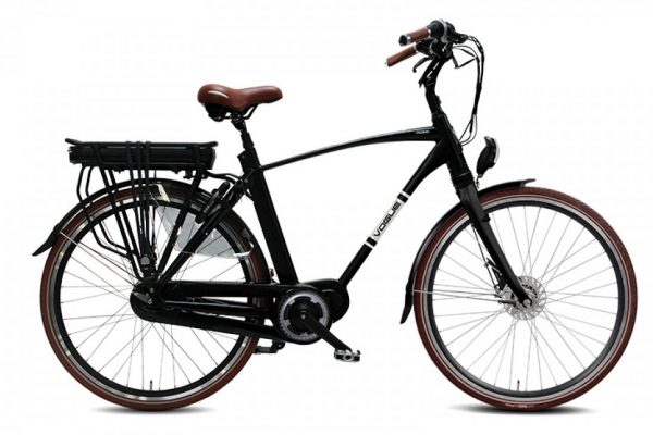 VOGUE DISCOVER Elektrische herenfiets 28'' Matt Black 8SP e-bike Man 53 cm (1020248)