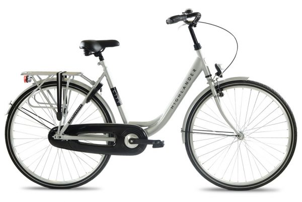 Highlander city damesfiets grijs