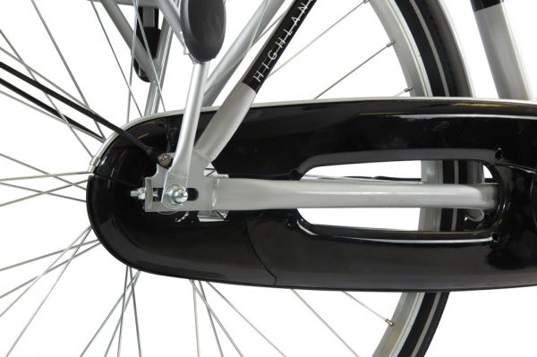 Highlander city damesfiets grijs