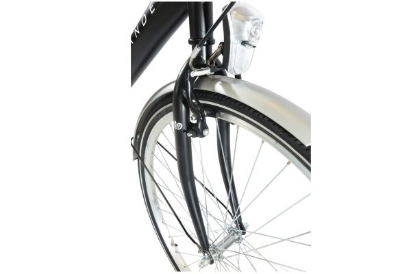 Highlander city damesfiets mat zwart