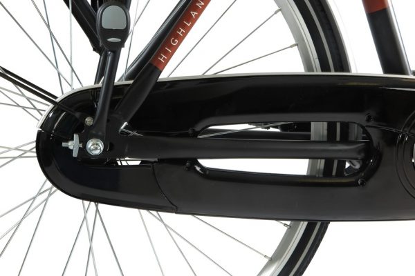 Highlander city damesfiets mat zwart