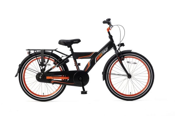 Popal FunJet X Jongensfiets 22 inch mat zwart oranje