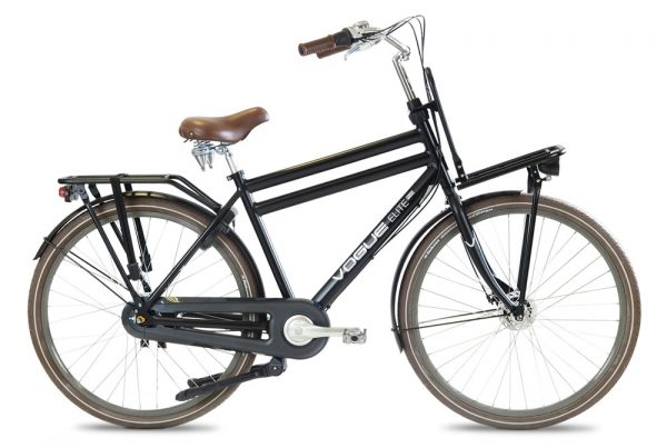 Vogue elite plus heren transportfiets mat Zwart